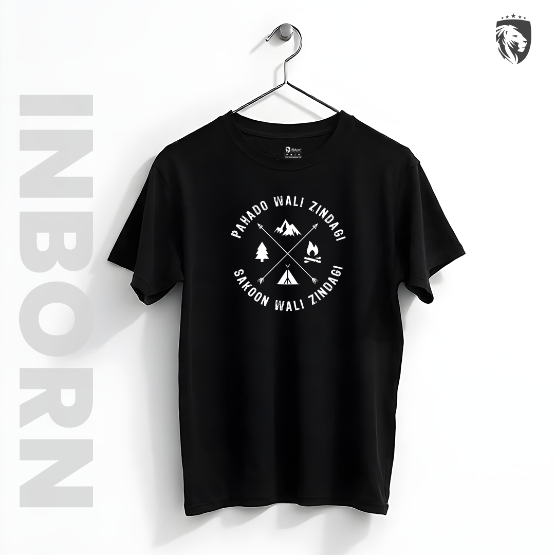 Inborn Pahad = sakoon T-Shirt